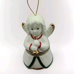 Mr. Christmas  Porcelain Hinged Angel Music Box Ornament Tested